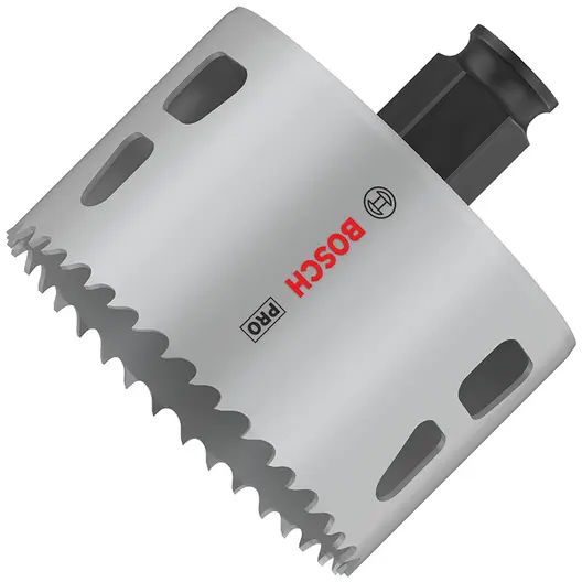 Боркорона универсална Bosch със захват Power Change Plus  73x44 мм, PRO Multi Material PC Plus