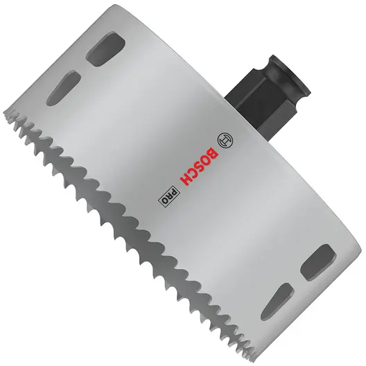 Боркорона универсална Bosch със захват Power Change Plus  111x44 мм, PRO Multi Material PC Plus