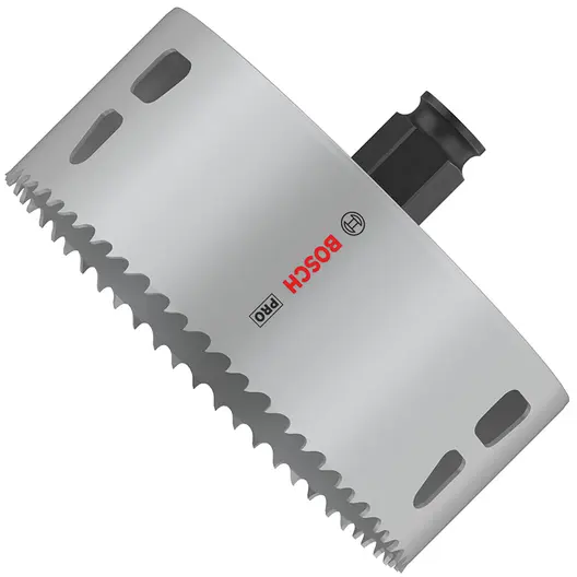 Боркорона универсална Bosch със захват Power Change Plus  114x44 мм, PRO Multi Material PC Plus