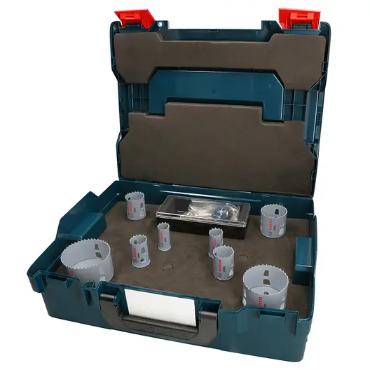 Боркорона универсална Bosch със захват Power Change Plus комплект 22, 25, 30, 35, 40, 51, 68, 83х44 мм, 11 бр., PRO Multi Material PC Plus