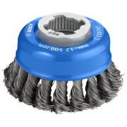 Четка чашковидна за ъглошлайф Bosch от стоманена усукана тел  ф 75 мм, 0.35 мм, PRO Metal heavy X-Lock - product - 003 BSH2789