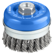 Четка чашковидна за ъглошлайф Bosch от стоманена усукана тел  ф 90 мм, 0.8 мм, M14, PRO Metal heavy - product - 003 BSH2783
