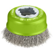 Четка чашковидна за ъглошлайф Bosch от неръждаема тел  ф 75 мм, 0.3 мм, PRO Stainless Steel clean X-Lock - product - 003 BSH2795
