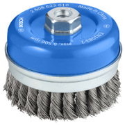 Четка чашковидна за ъглошлайф Bosch от стоманена усукана тел  ф 100 мм, 0.5 мм, M14, PRO Metal heavy - product - 003 BSH2791