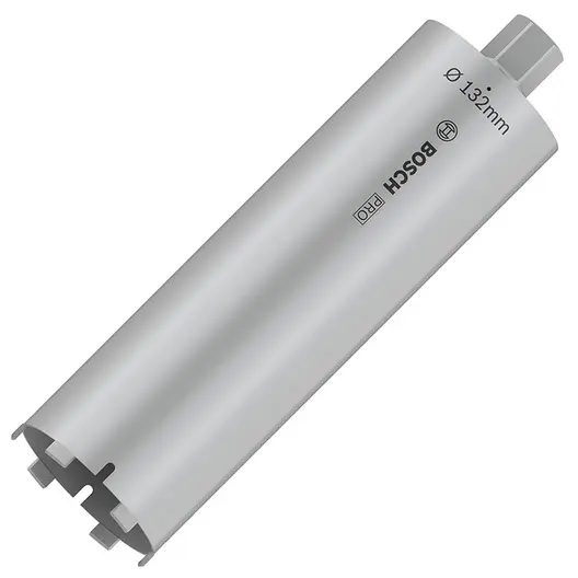 Боркорона за зидария Bosch с диамантени сегменти и резба UNC 1 1/4"  132x400 мм, PRO Core Cutter dry