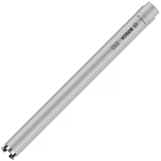 Боркорона за зидария Bosch с диамантени сегменти и резба G 1/2"  32x350 мм, PRO Core Cutter dry