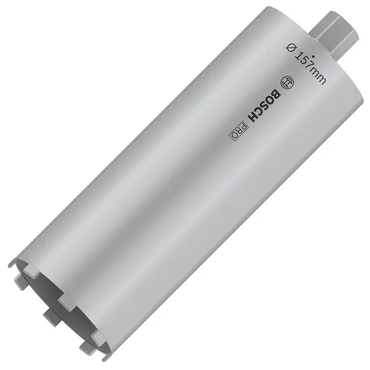 Боркорона за зидария Bosch с диамантени сегменти и резба UNC 1 1/4"  157x400 мм, PRO Core Cutter dry