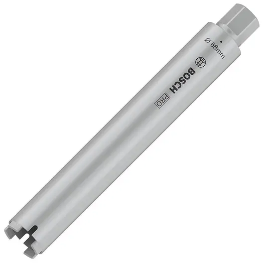 Боркорона за зидария Bosch с диамантени сегменти и резба UNC 1 1/4"  68x400 мм, PRO Core Cutter dry