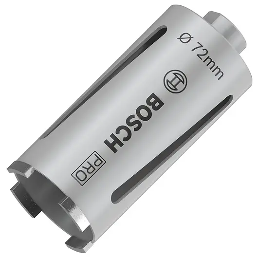 Боркорона за зидария Bosch с диамантени сегменти и резба G 1/2"  72x150 мм, PRO Core Cutter dry