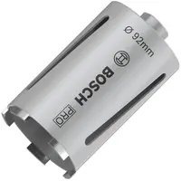 Боркорона за зидария Bosch с диамантени сегменти и резба G 1/2"  92x150 мм, PRO Core Cutter dry