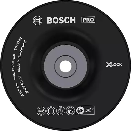 Подложна шайба Bosch за ъглошлайф твърда  ф 125 мм, M14, PRO