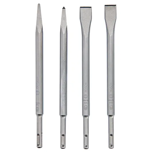 Шило за къртач Bosch с SDS-plus опашка комплект със секачи  250 мм, 4 бр., PRO SDS plus-4C