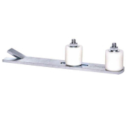 Водач на плъзгаща врата Estebro долен с ролки  стомана, 269х45 мм, 47120 - product - 003 ETB 111