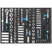 Подложка Fervi с комплект инструменти за шкаф комплект с инструменти 121 бр., 570x405x62 мм, C960/1A - product - 003 FRV2546