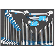 Подложка Fervi с комплект инструменти за шкаф комплект с инструменти 54 бр., 570x405x62 мм, C960/3A - product - 003 FRV2548