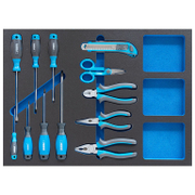 Подложка Fervi с комплект инструменти за шкаф комплект с инструменти 12 бр., 565x405x33 мм, TM01/048 - product - 003 FRV2554