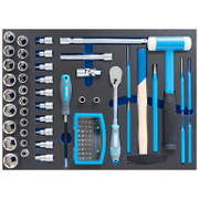 Подложка Fervi с комплект инструменти за шкаф комплект с инструменти 83 бр., 565x405x33 мм, TM01/049 - product - 003 FRV2555