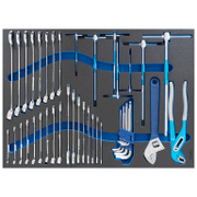 Подложка Fervi с комплект инструменти за шкаф комплект с инструменти 43 бр., 565x405x33 мм, TM01/047 - product - 003 FRV2553