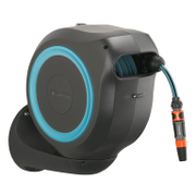 Макара за градински маркуч Gardena за стенен монтаж к-кт с маркуч  11 мм, 15 м, синя, RollUp S - product - 003 GRD2277