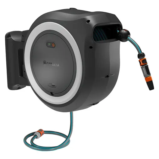 Макара за градински маркуч Gardena за стенен монтаж к-кт с маркуч  13 мм, 40 м, PowerRoll XXL