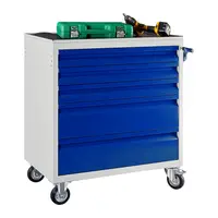 Шкаф Promet метален подвижен 870x820x450 мм мм, сив/син, WDS-5