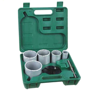 Боркорона за тухли и гипсокартон Troy с посипка от волфрамов карбид 6-стенна опашка к-кт комплект 5 бр. 33-83 мм - product - 003 SUN 756