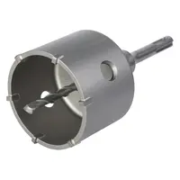 Боркорона за тухли и бетон Wolfcraft с карбидни пластини и с опашка SDS-plus  76х46 мм