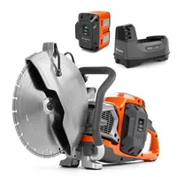 Акумулаторен ъглошлайф Husqvarna Construction  с 2 батерии и зарядно, 94 V, 4 Ah, 300 мм, 3800 об./мин, K 1 PACE