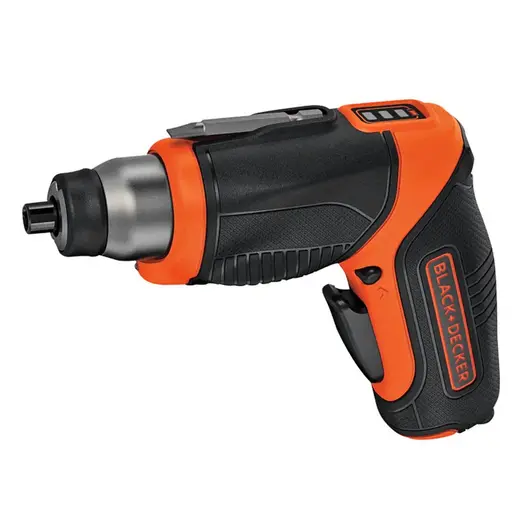 Акумулаторна отвертка Black & Decker  с вградена батерия и USB кабел, 3.6 V, 1.5 Ah, 1/4", 6 Nm, CS3653LC