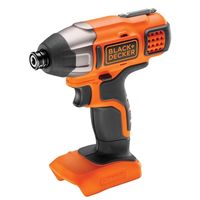 Акумулаторен ударен гайковерт Black & Decker с колекторен двигател  без батерия и зарядно, 18 V, 155 Nm, шестостен, 1/4", BDCIM18N