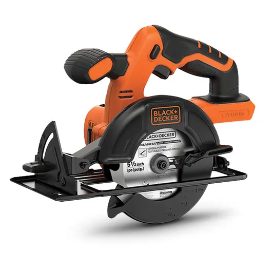 Акумулаторен ръчен циркуляр Black & Decker  без батерия и зарядно, 18 V, ф 140 мм, 3700 об./мин, BDCCS18N