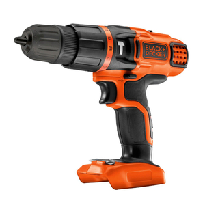 Бормашина винтоверт Black & Decker акумулаторна ударна без батерия и зарядно, 18 V, 38 Nm, 1-10 мм, BDCH188N