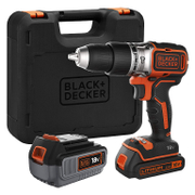Акумулаторен винтоверт Black & Decker ударен  с 2 батерии и зарядно, 18 V, 2/4 Ah, 45 Nm, 1-10 мм, BCD003MEM2K-QW - product - 004 BKD1977
