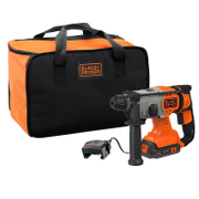 Перфоратор Black & Decker акумулаторен  с 1 батерия и зарядно, SDS-plus, 18 V, 2 Ah, 1.2 J, BCD900D1S - product - 004 BKD2903
