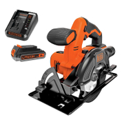 Циркуляр Black & Decker ръчен акумулаторен  с 1 батерия и зарядно, 18 V, 2.5 Ah, ф 140 мм, 3700 об./мин, BDCCS18E1 - product - 004 BKD2917