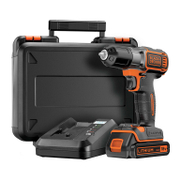 Акумулаторен винтоверт Black & Decker с колекторен двигател  с 1 батерия и зарядно, 18 V, 1.5 Ah, 16 Nm, 1-10 мм, ASD18K - product - 004 BKD2910