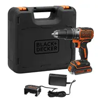 Акумулаторен винтоверт Black & Decker ударен  с 1 батерия и зарядно, 18 V, 1.5 Ah, 52 Nm, 10 мм, BL188K