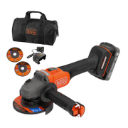 Акумулаторен ъглошлайф Black & Decker  с 1 батерия и зарядно, 18 V, 2 Ah, 115 мм, 7500 об./мин, BCG6L8D1S - product - 004 BKD3167