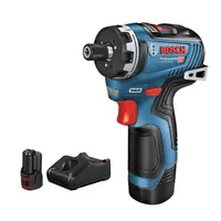 Акумулаторен винтоверт Bosch с безчетков двигател  с 2 батерии и зарядно, 12 V, 3 Ah, 35 Nm, 0.8-10 мм, GSR 12V-35 HX