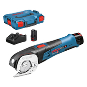 Акумулаторна ножица Bosch за меки материали  с 2 батерии и зарядно, 12 V, 2 Ah, GUS 12V-300 - product - 004 BSH 173