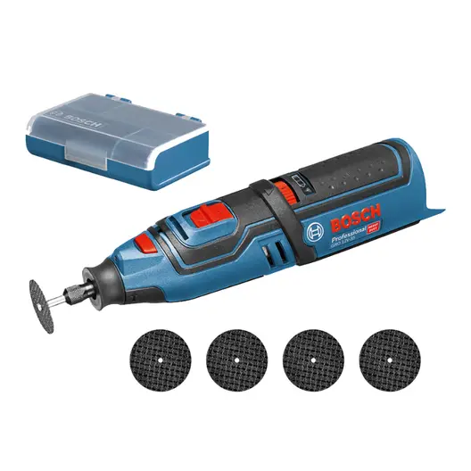 Акумулаторен прав шлайф Bosch  без батерия и зарядно, 12 V, 5000 об./мин, GRO 12V-35