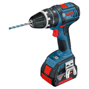 Акумулаторен винтоверт Bosch ударен  с 2 батерии и зарядно, 18 V, 3 Ah, 67 Nm, 1.5-13 мм, GSB 18V-Li - product - 004 BSH 579