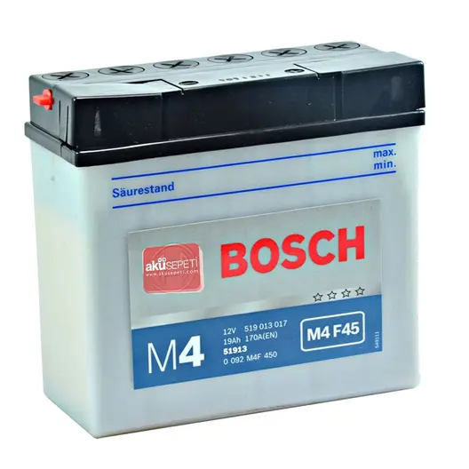 Акумулатор Bosch за мотоциклет  12 V, 19 Ah, M4 F45