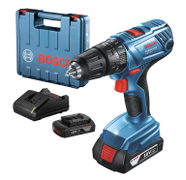 Акумулаторен винтоверт Bosch ударен  с 2 батерии и зарядно, 18 V, 2 Ah, 54 Nm, 1.5-13 мм, GSB 180-Li - product - 004 BSH1136
