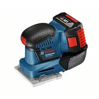 Акумулаторен виброшлайф Bosch  с 2 батерии и зарядно, 18 V, 5 Ah, 11 000-22 000 хода/мин, 101х113 мм, GSS 18V-10