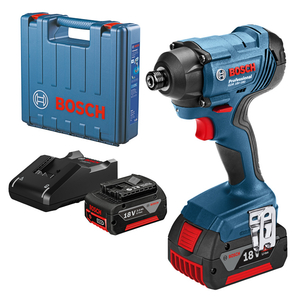Гайковерт Bosch акумулаторен ударен 18 V, 3 Ah, 160 Nm, 1/4", GDR 180-LI
