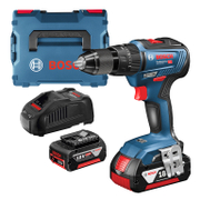 Акумулаторен винтоверт Bosch с безчетков двигател  с 2 батерии и зарядно, 18 V, 5 Ah, 50 Nm, 1.5-13 мм, GSB 18V-50 Professional - product - 004 BSH1710