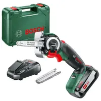 Акумулаторна резачка за дърва Bosch  с 1 батерия и зарядно, 18 V, 2.5 Ah, 6.5 см, AdvancedCut 18