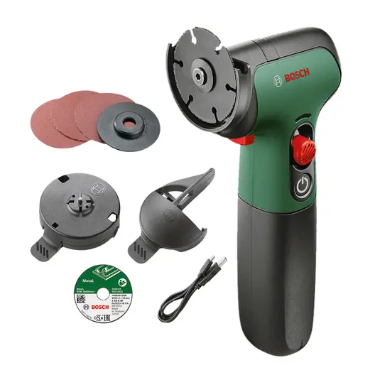Акумулаторен ъглошлайф Bosch  с 1 батерия и зарядно, 7.2 V, 50 мм, 6000 об./мин, EasyCut&Grind