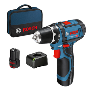Винтоверт Bosch акумулаторен 12 V, 2 Ah, 30 Nm, 1-10 мм, GSR 12V-15